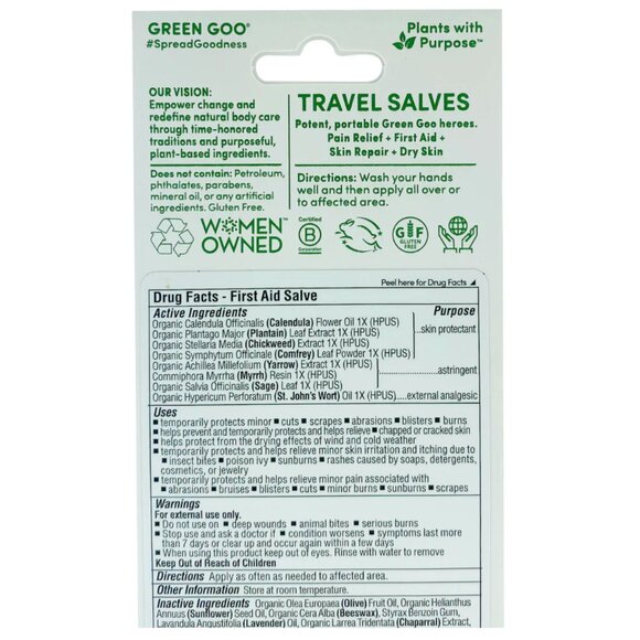 Green Goo | Everyday Essential Travel Salves | Plants with Purpose - Picture 3 of 6